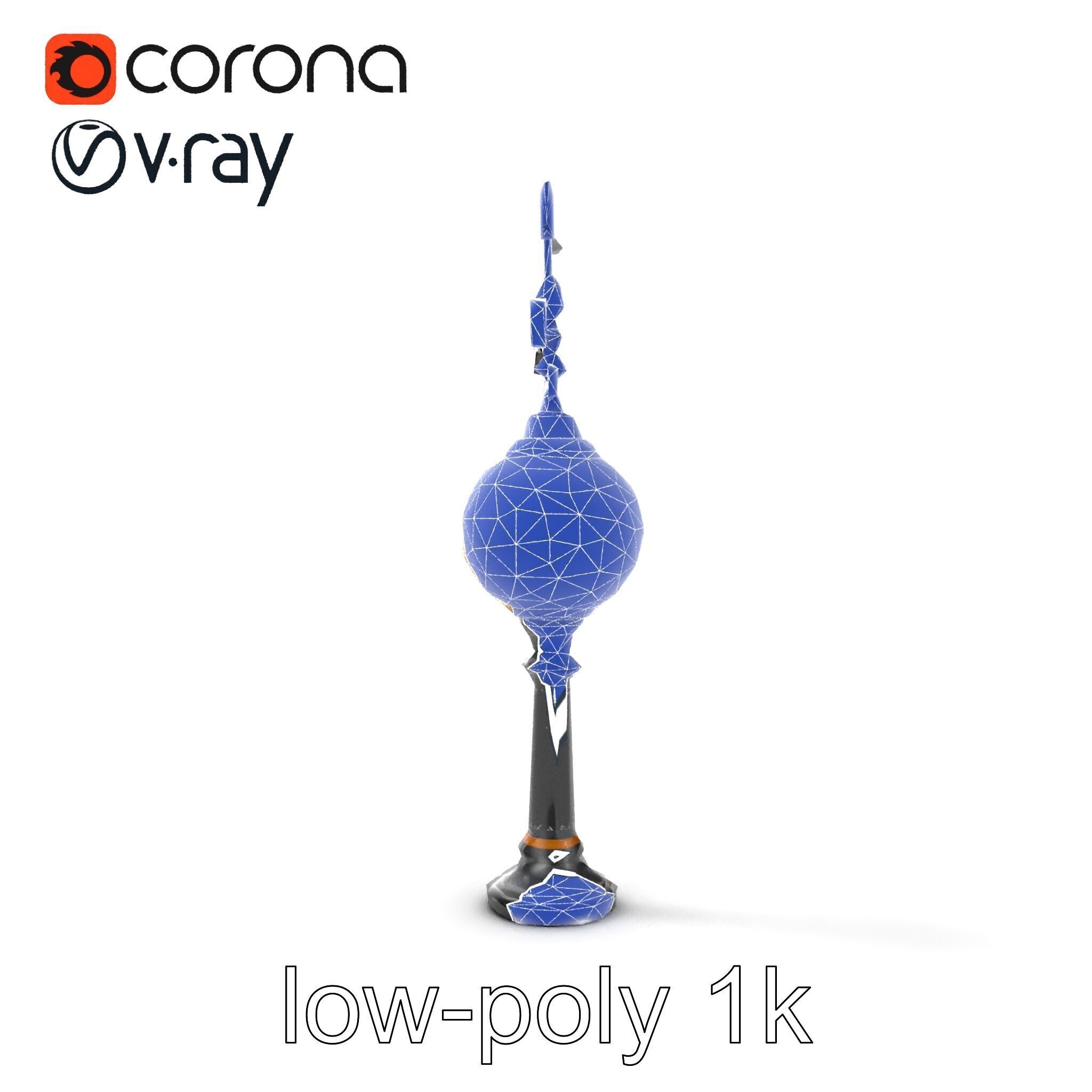 Weather Vane Street Lamp Decorative Model Pack Low-poly 3D model_17