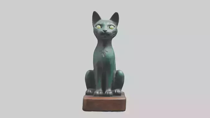 Iriomote Cat statue model