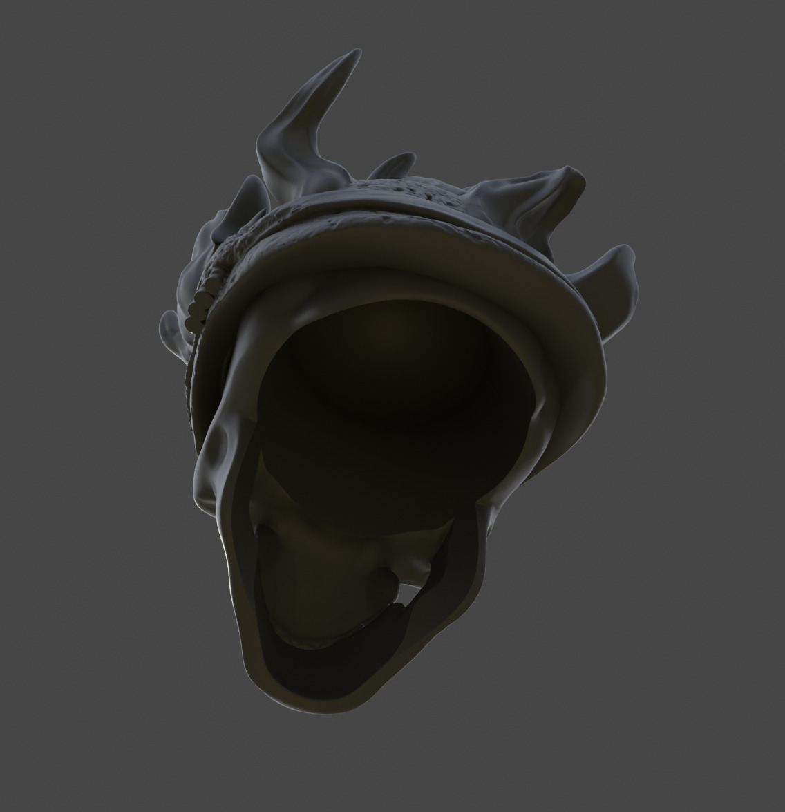 Ghost Rider 44 headsculpt  6 inch 3D print model_4