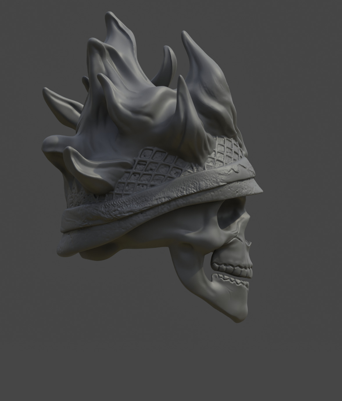 Ghost Rider 44 headsculpt  6 inch 3D print model_2