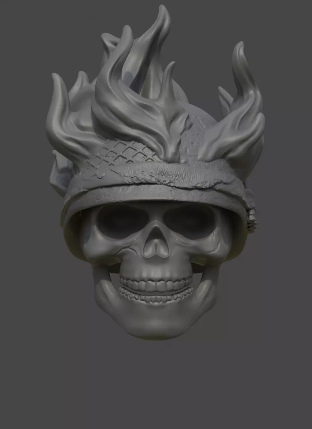 Ghost Rider 44 headsculpt  6 inch 3D print model_0