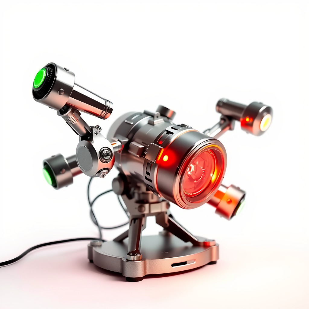 Futuristic Kinetic Lamp with Articulating Arms model pack Low-poly 3D model_3