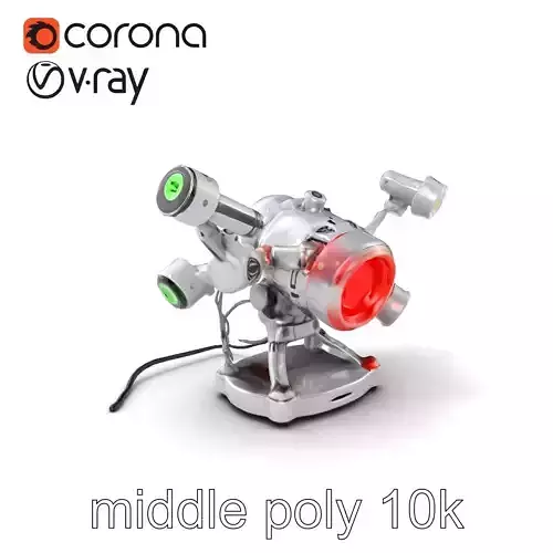 Futuristic Kinetic Lamp with Articulating Arms model pack