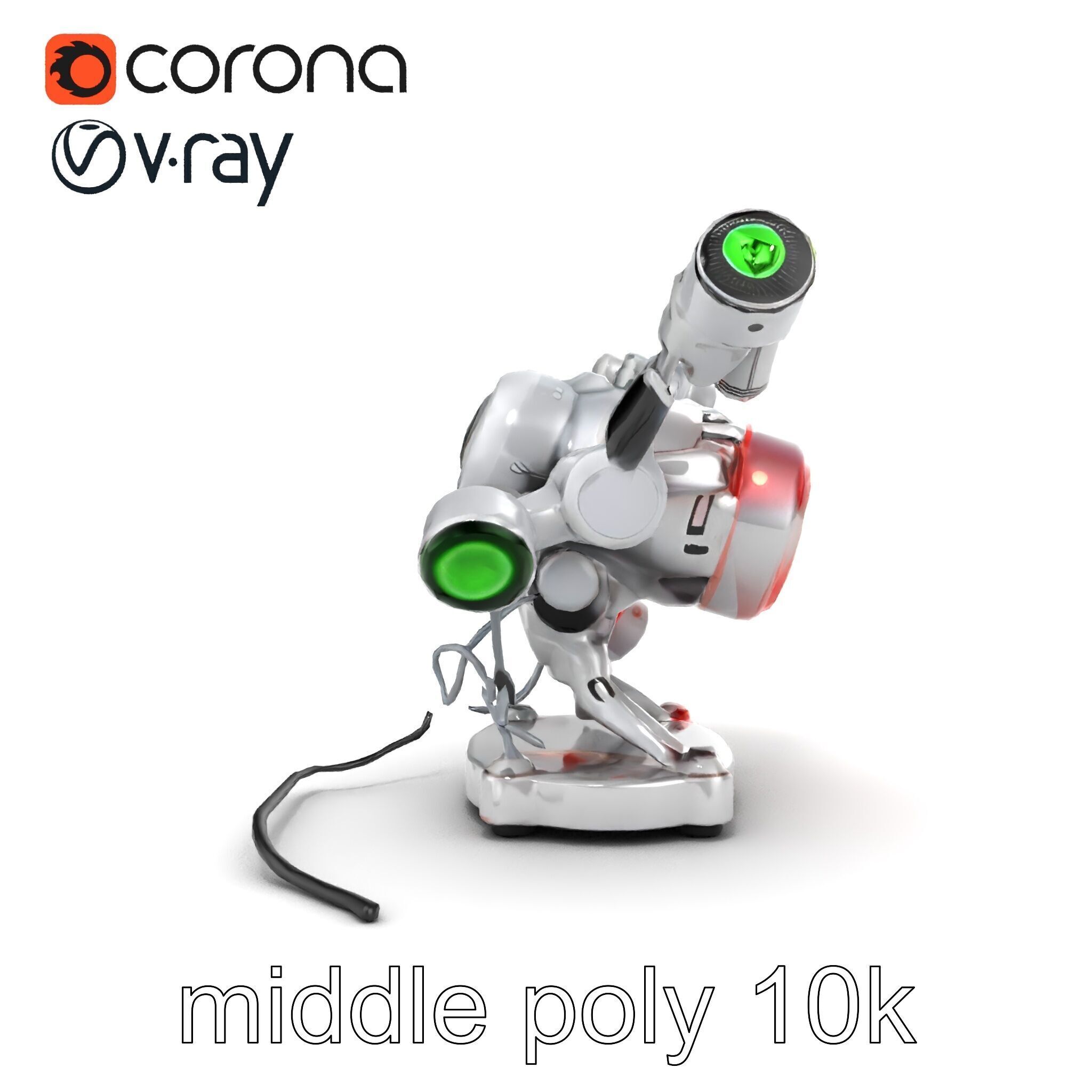 Futuristic Kinetic Lamp with Articulating Arms model pack Low-poly 3D model_12