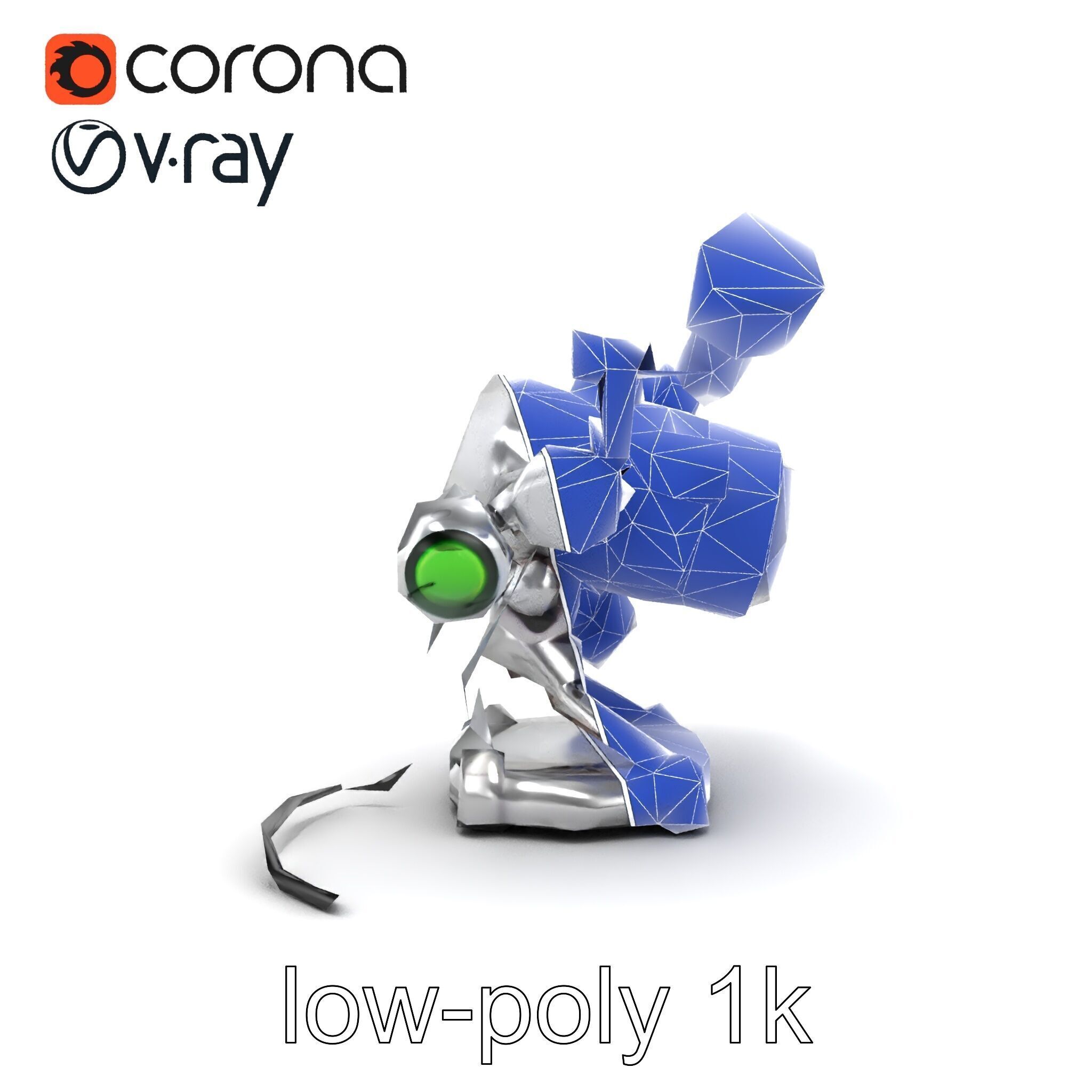 Futuristic Kinetic Lamp with Articulating Arms model pack Low-poly 3D model_23