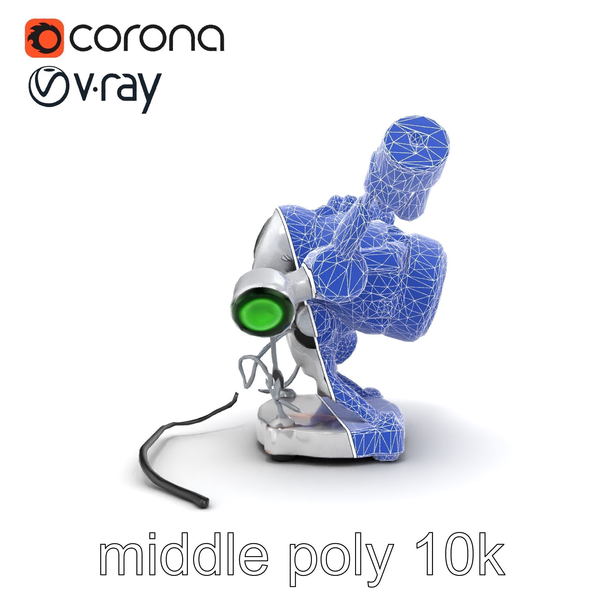 Futuristic Kinetic Lamp with Articulating Arms model pack Low-poly 3D model_26