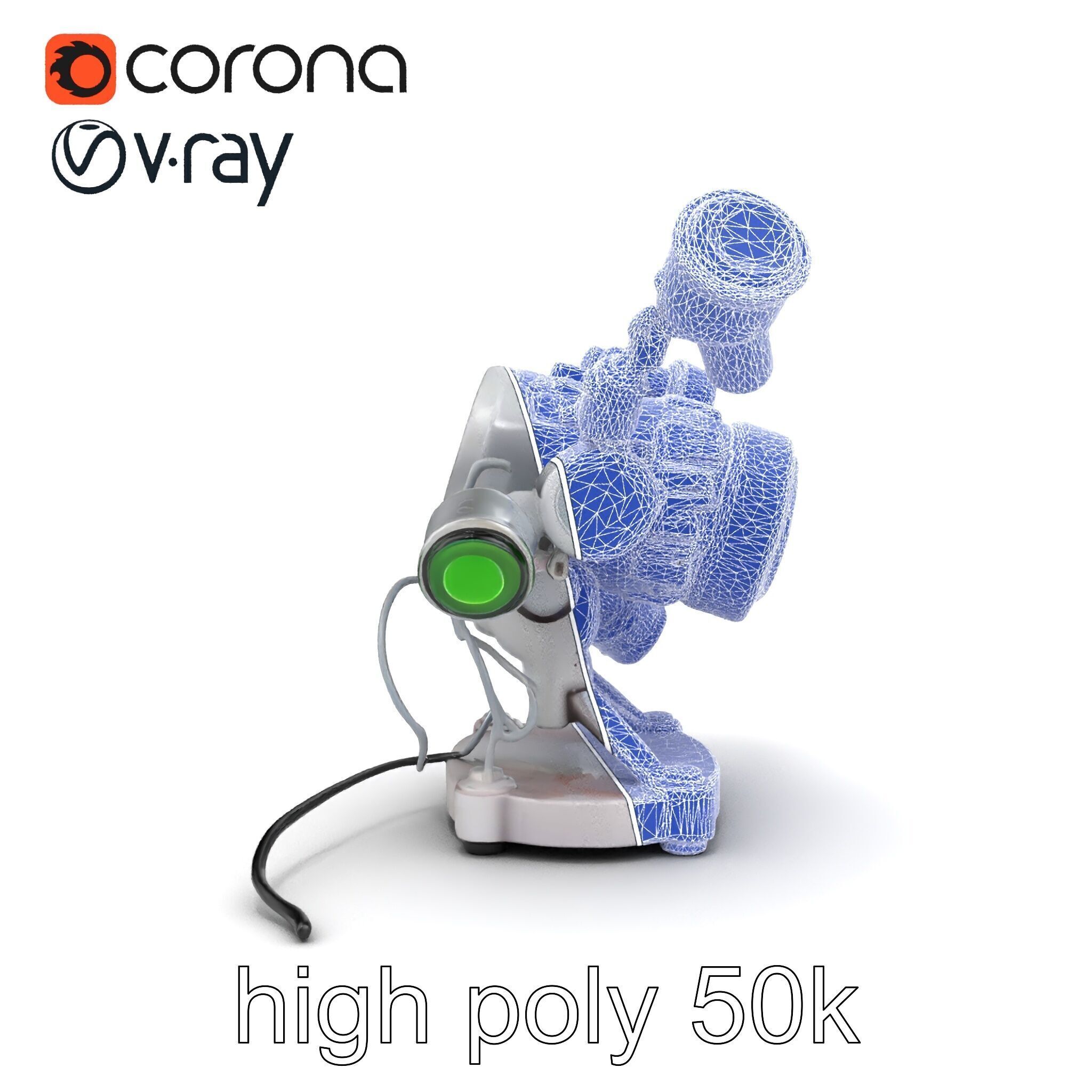 Futuristic Kinetic Lamp with Articulating Arms model pack Low-poly 3D model_19