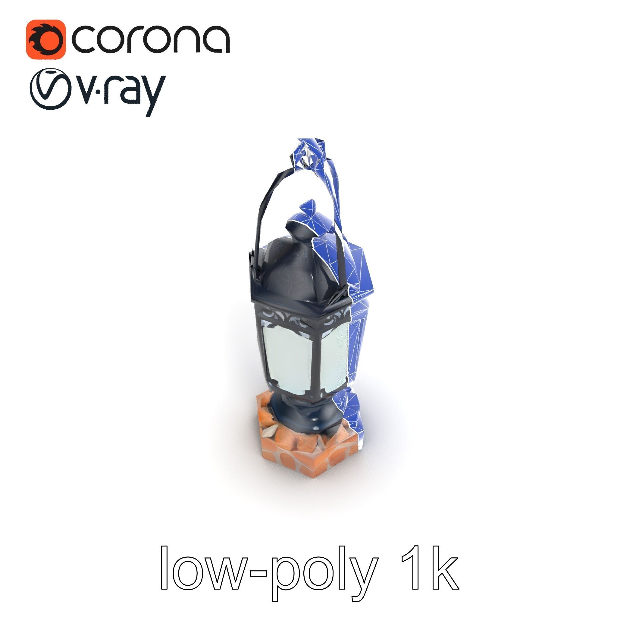 Victorian Lantern Ornate Design model pack Low-poly 3D model_19