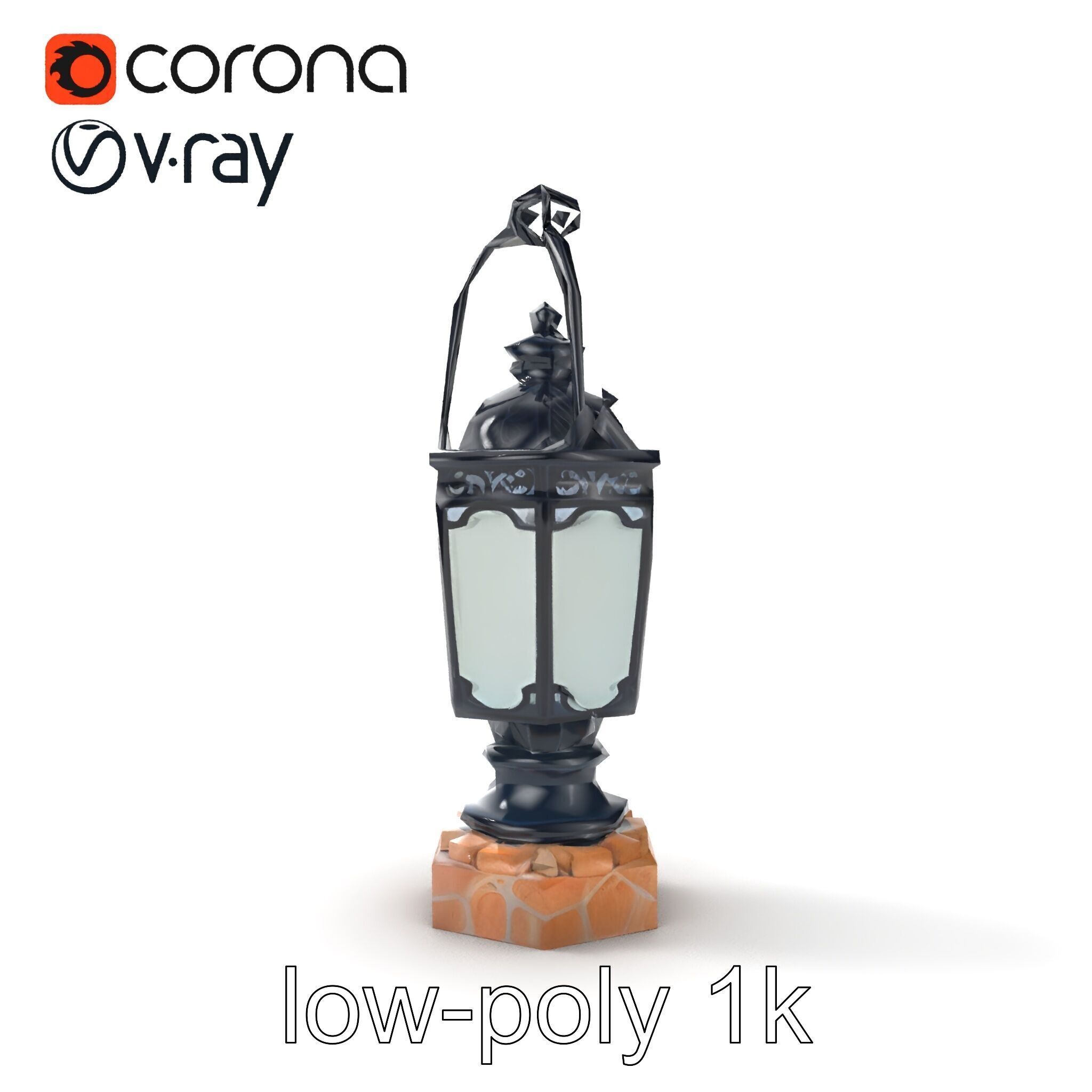Victorian Lantern Ornate Design model pack Low-poly 3D model_28