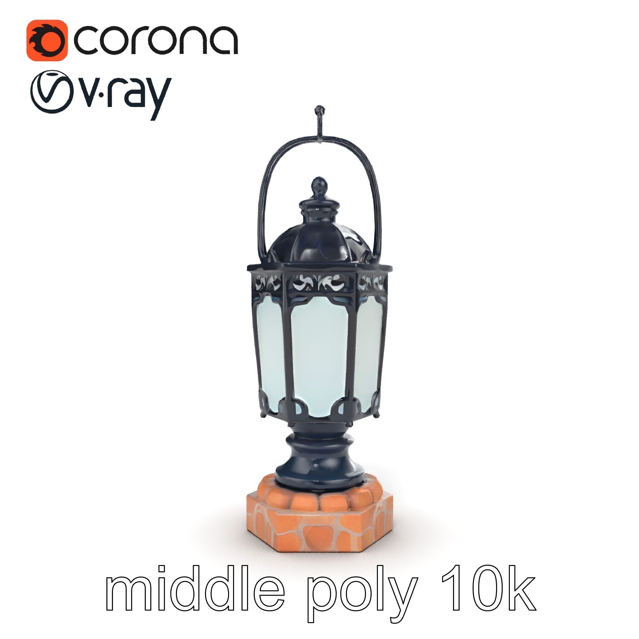 Victorian Lantern Ornate Design model pack Low-poly 3D model_26