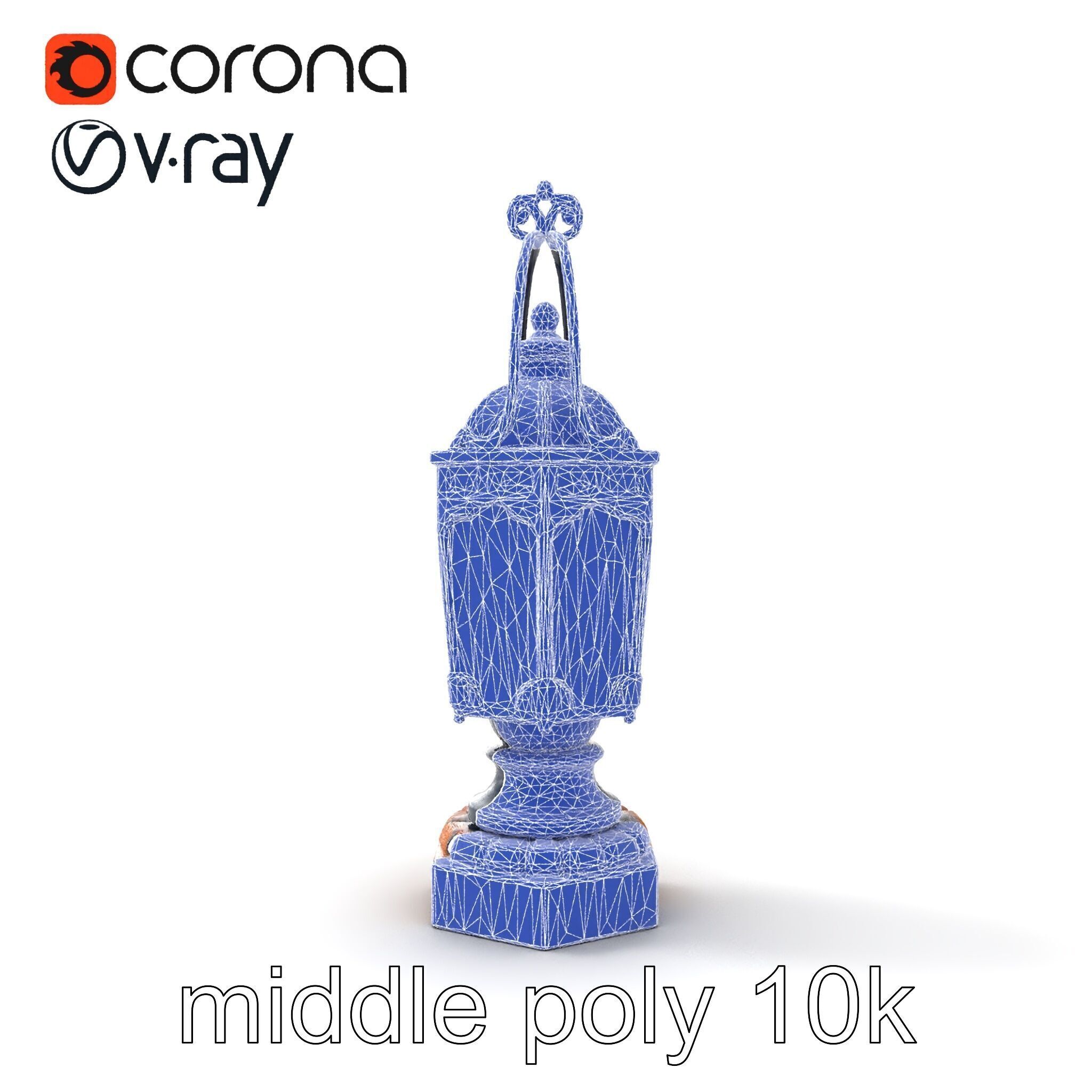 Victorian Lantern Ornate Design model pack Low-poly 3D model_27