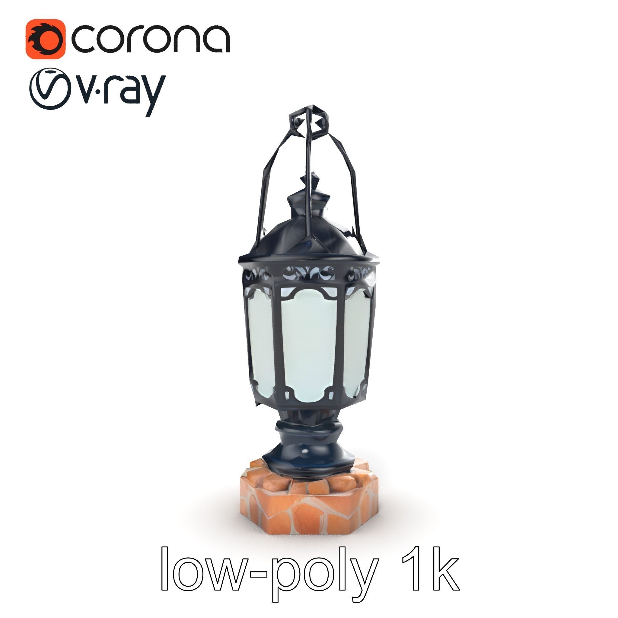 Victorian Lantern Ornate Design model pack Low-poly 3D model_21
