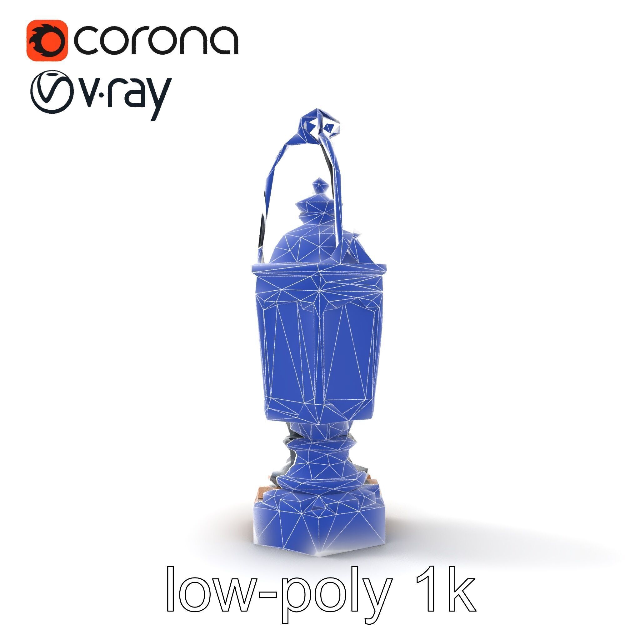 Victorian Lantern Ornate Design model pack Low-poly 3D model_18