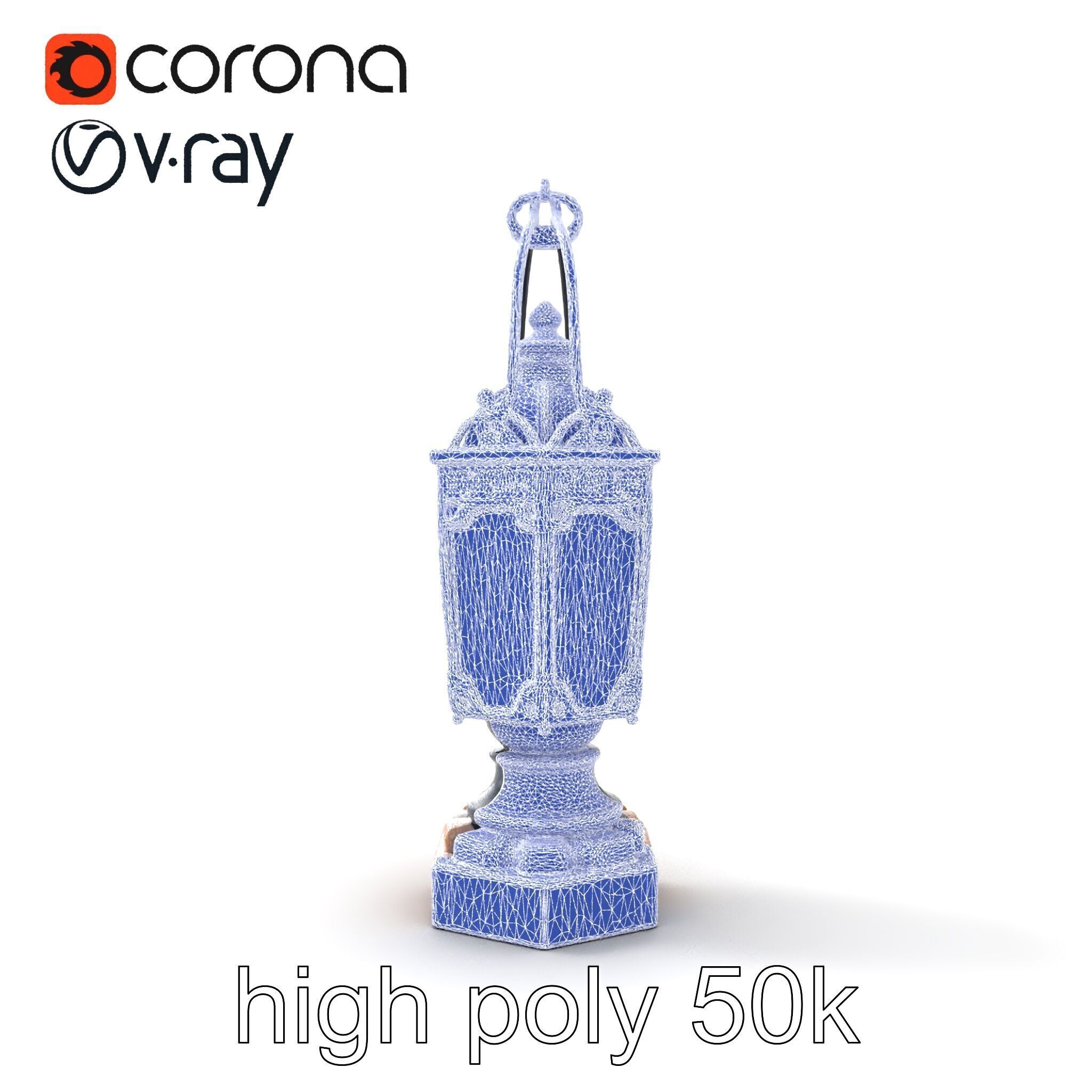 Victorian Lantern Ornate Design model pack Low-poly 3D model_23