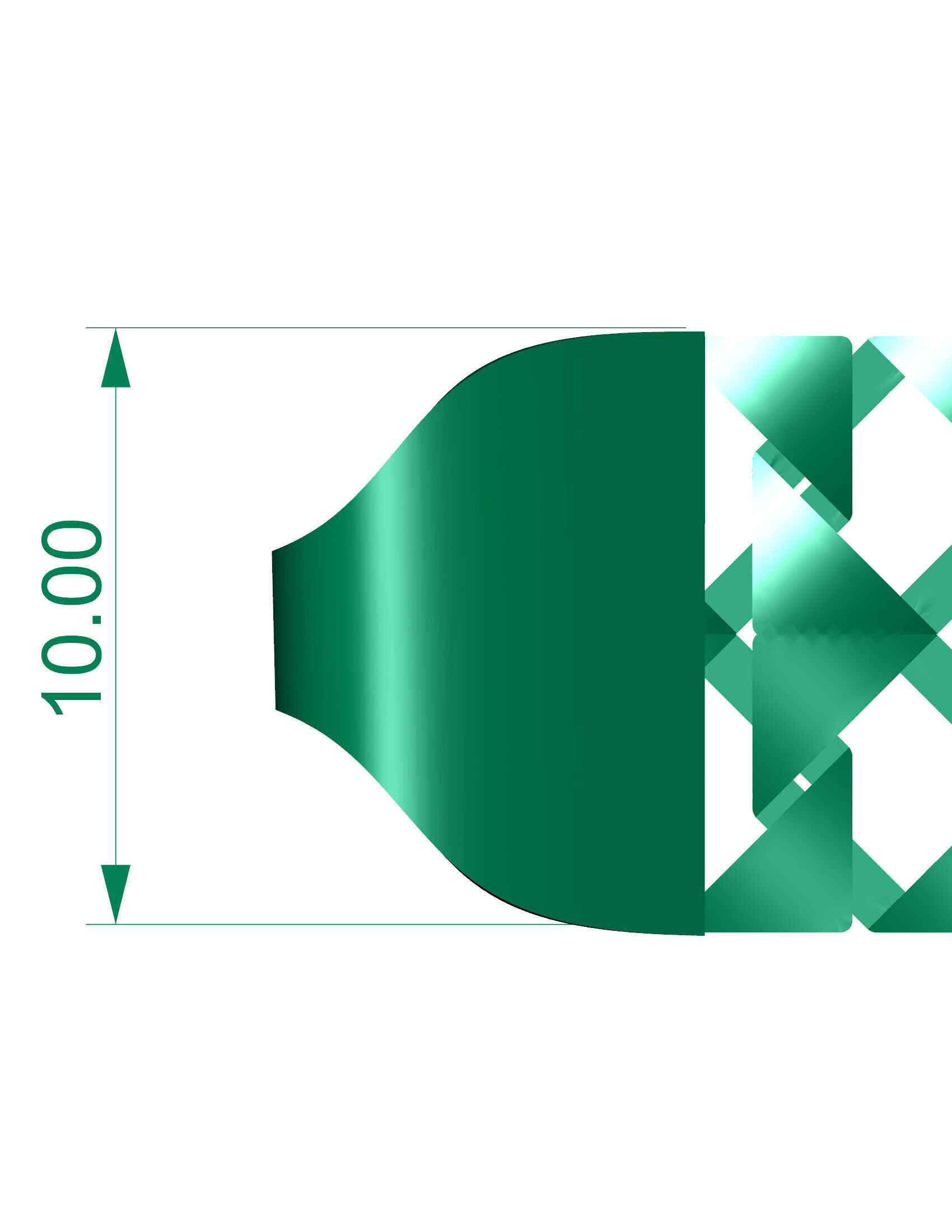 11MM STRICK NEW CUBAN LINK CHAIN FOR BRACELETS OR NECKLACE  3D print model_1