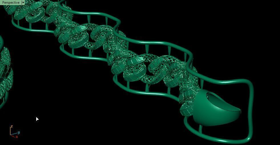 hollowed chains ready for print 3D print model_3