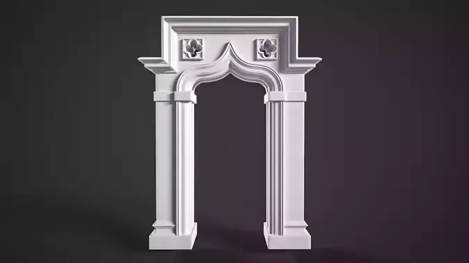 Highpoly Gothic Portal - type 5