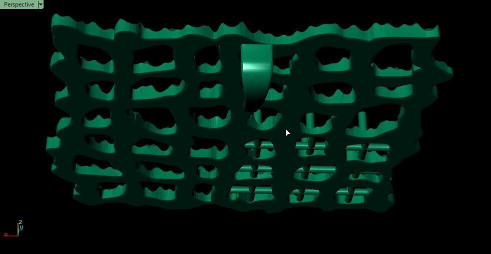 Tray likes pendant with 9 pearl 3D print model_4