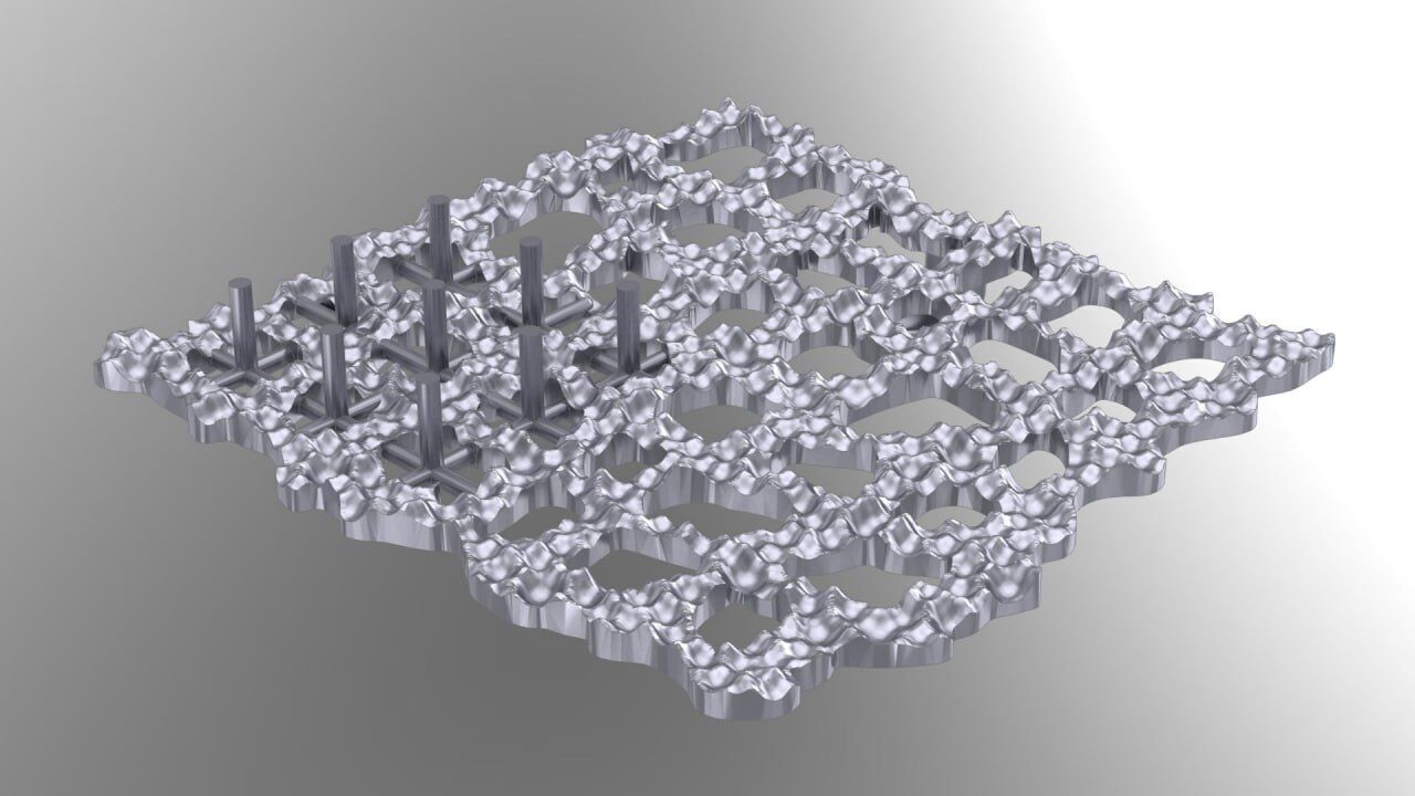 Tray likes pendant with 9 pearl 3D print model_2