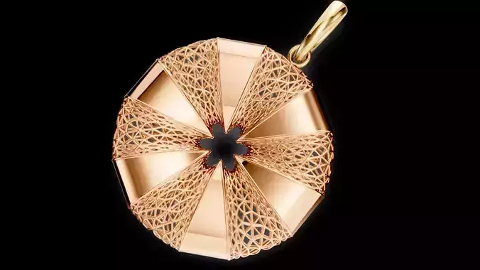 Flower Jali Pendant