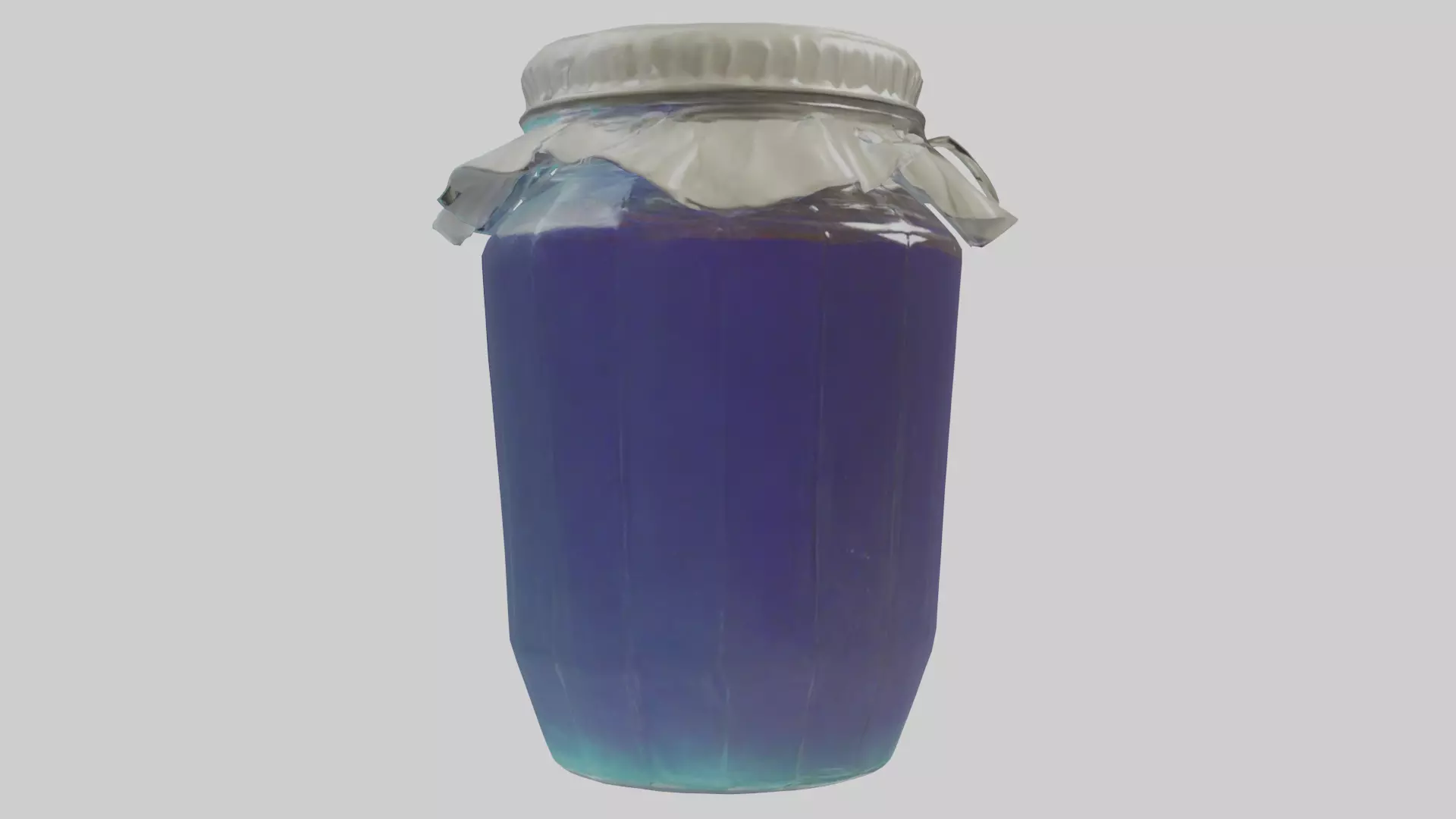 Jelly Jar model Low-poly 3D model_0