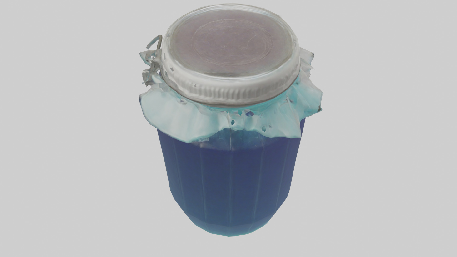 Jelly Jar model Low-poly 3D model_15