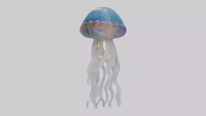 Jellyfish statue model