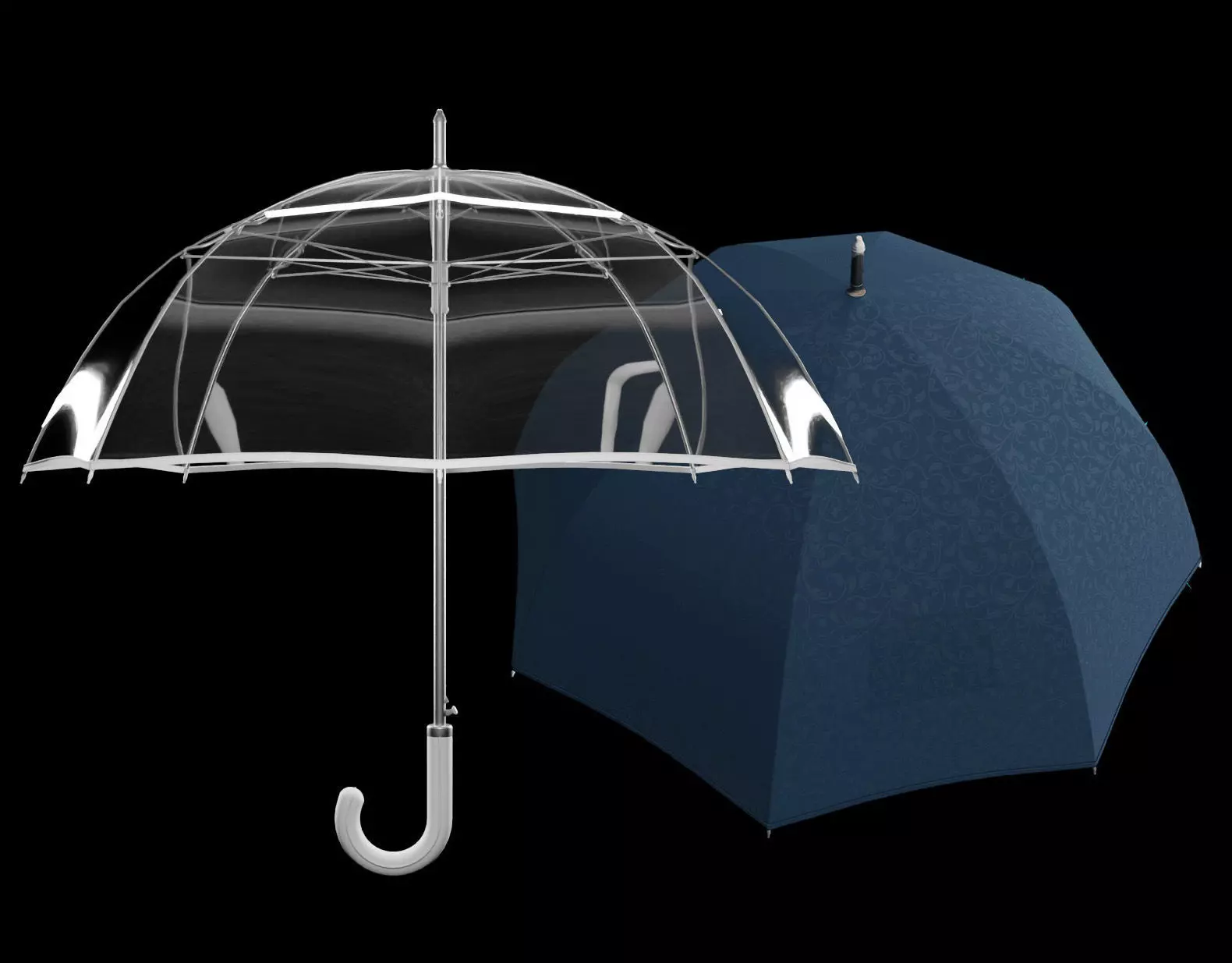 Transparent Umbrella Free 3D model