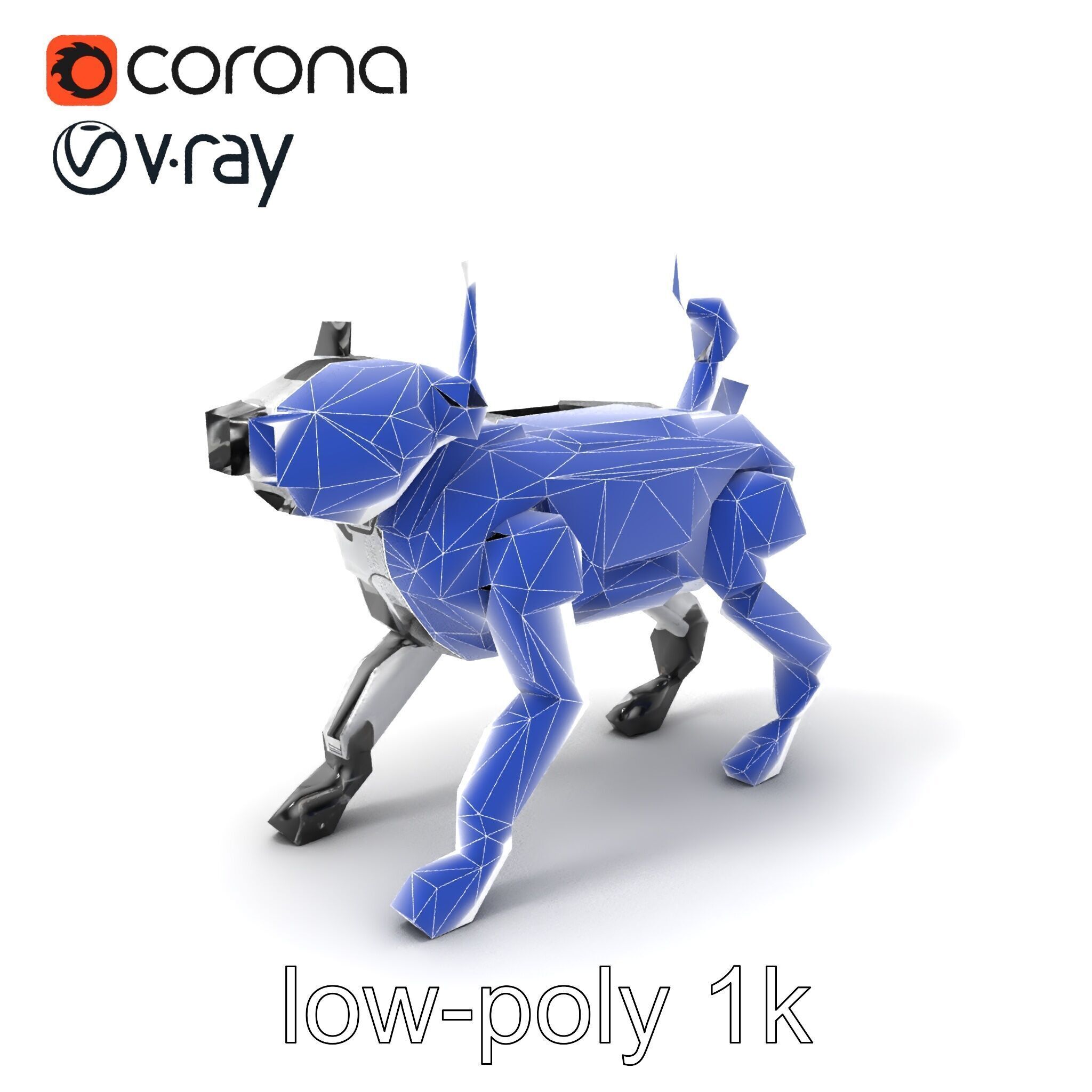 Explorer Robot Dog with Advanced Sensor model pack Low-poly 3D model_6