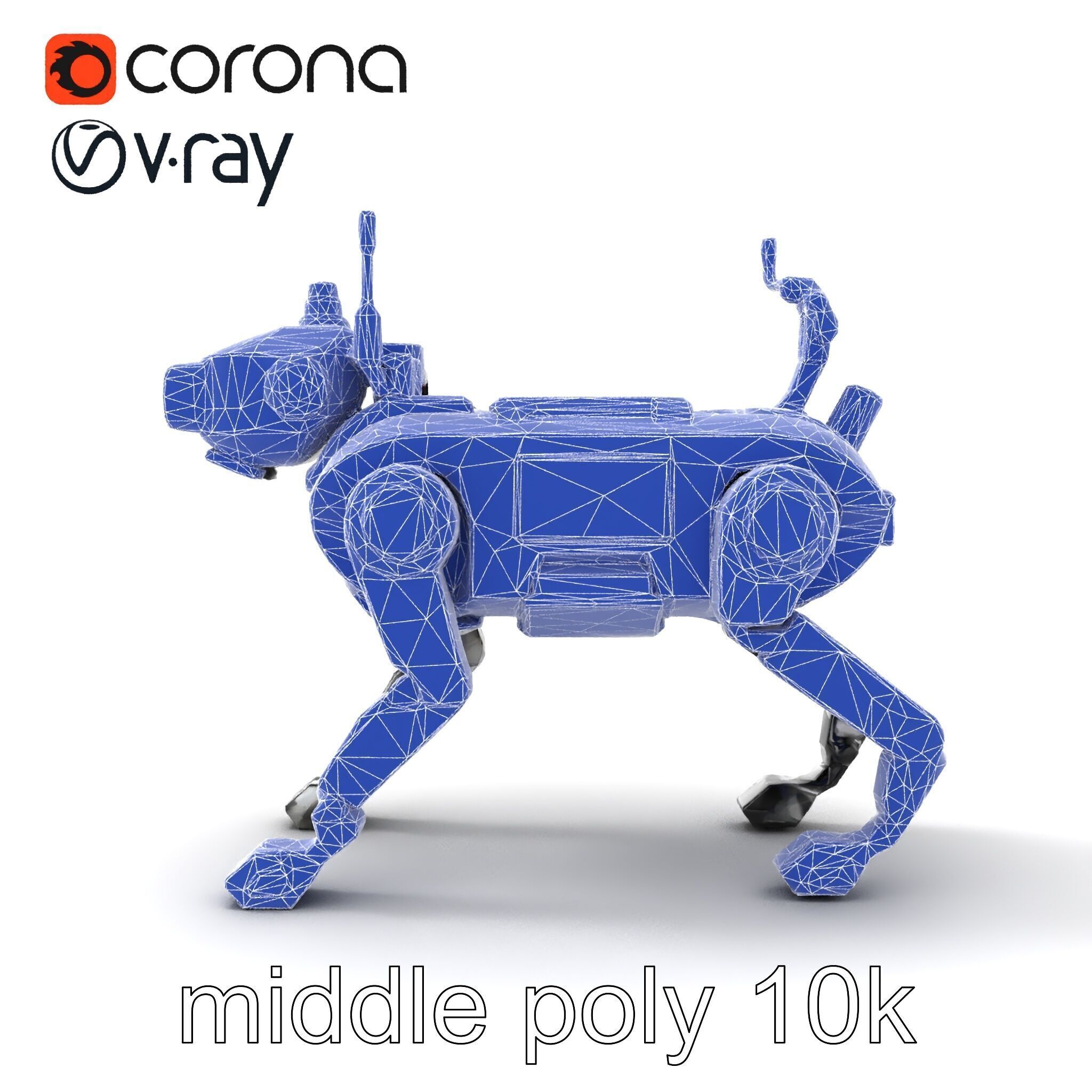 Explorer Robot Dog with Advanced Sensor model pack Low-poly 3D model_26