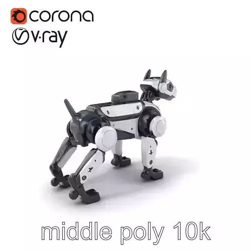 Security Robot Dog Model Pack - Fortified Multifunctional Design
