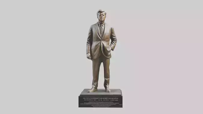 John F Kennedy statue model