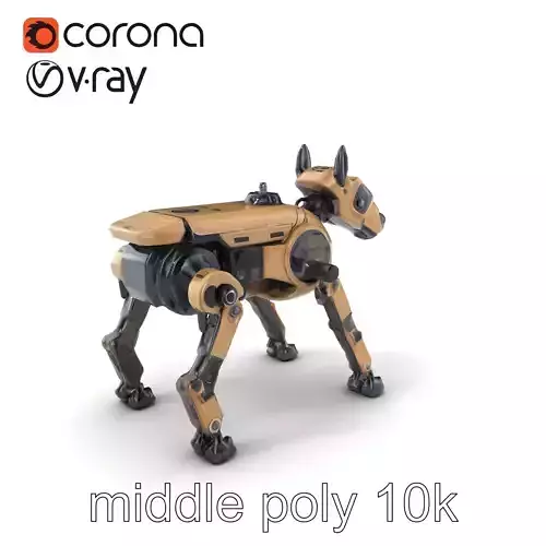 Scout Robot Dog Advanced Stealth Mechanism model pack Low-poly 3D model