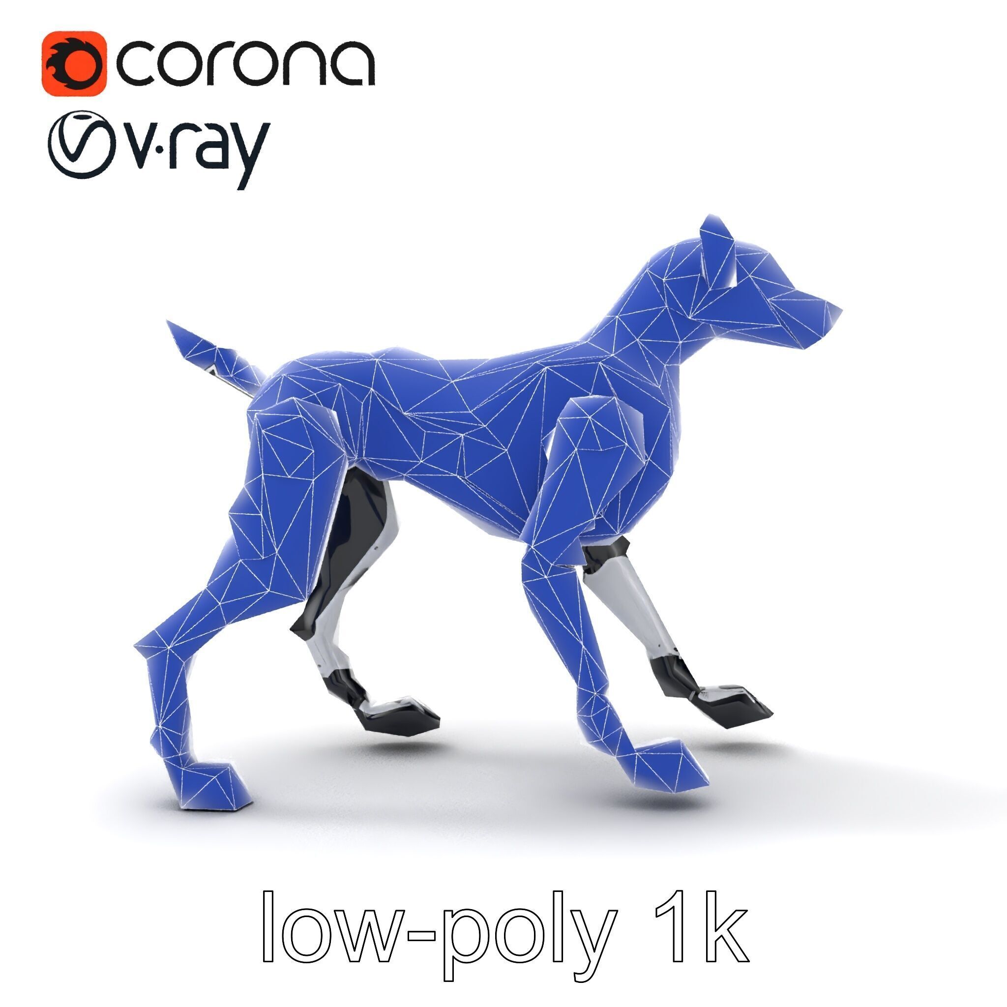 Sports Robot Dog Model Pack - Enhanced Agility and Speed Low-poly 3D model_21