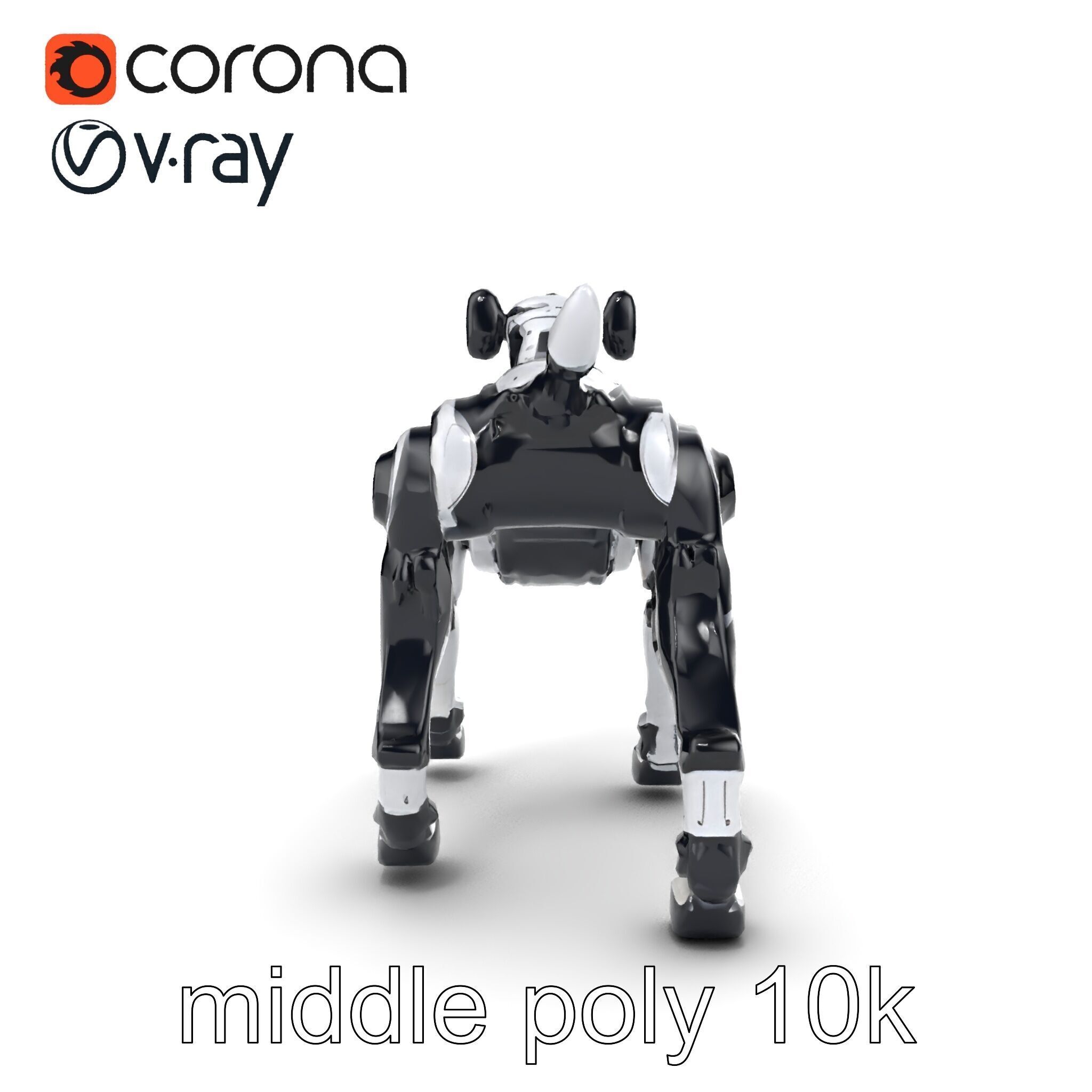 Sports Robot Dog Model Pack - Enhanced Agility and Speed Low-poly 3D model_15