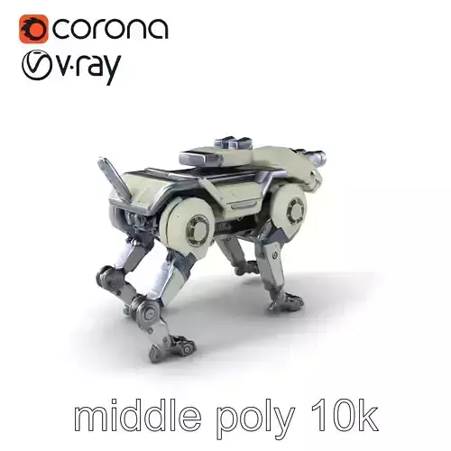 Military Robot Dog Armored Reconnaissance model pack