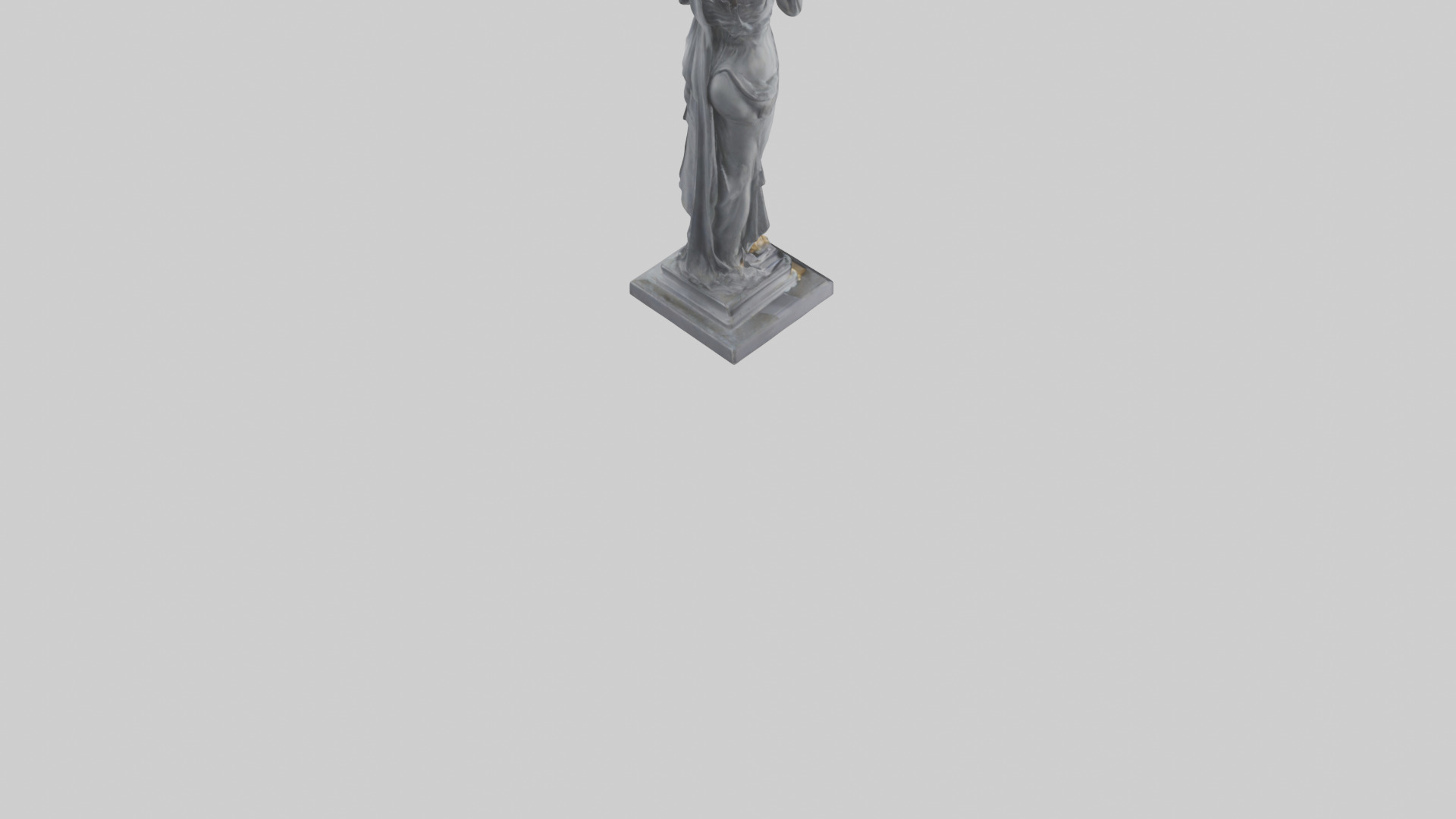 Justice Lady statue model Low-poly 3D model_7