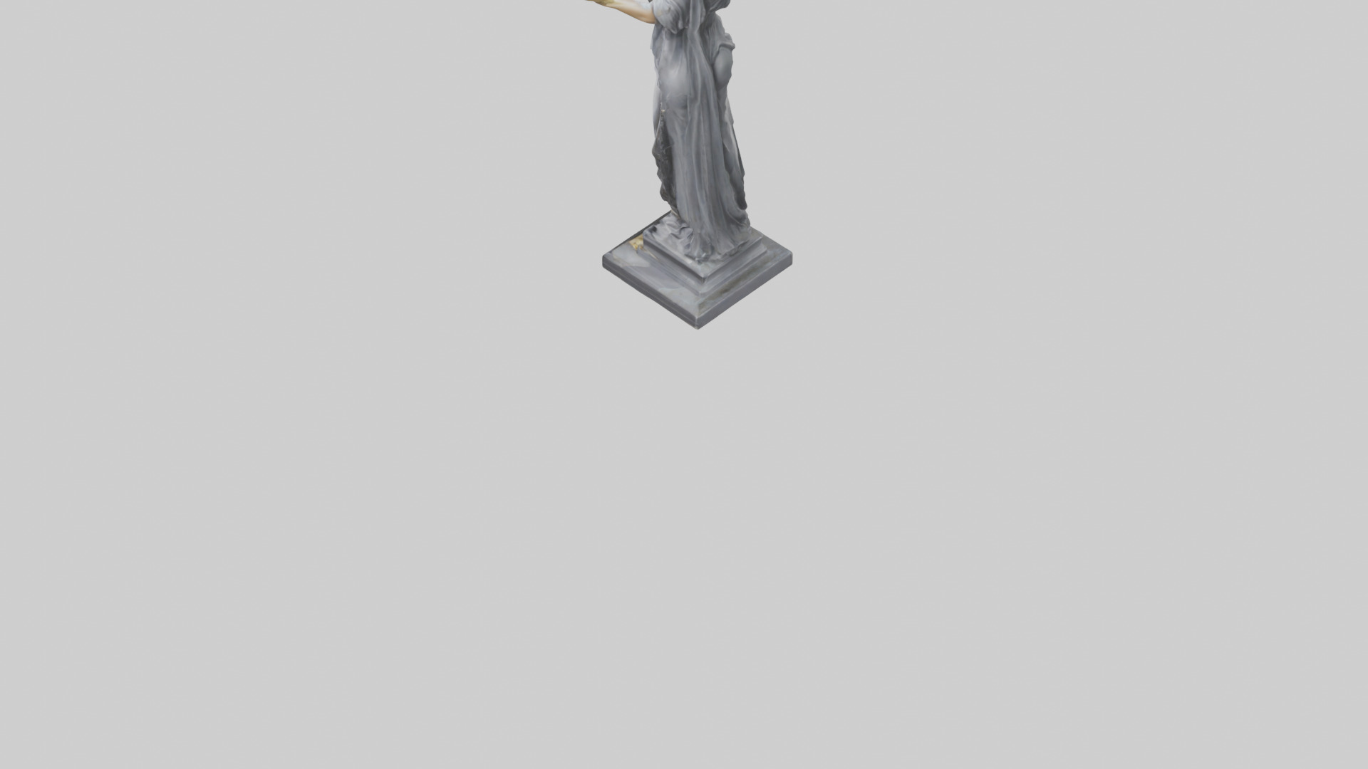 Justice Lady statue model Low-poly 3D model_6