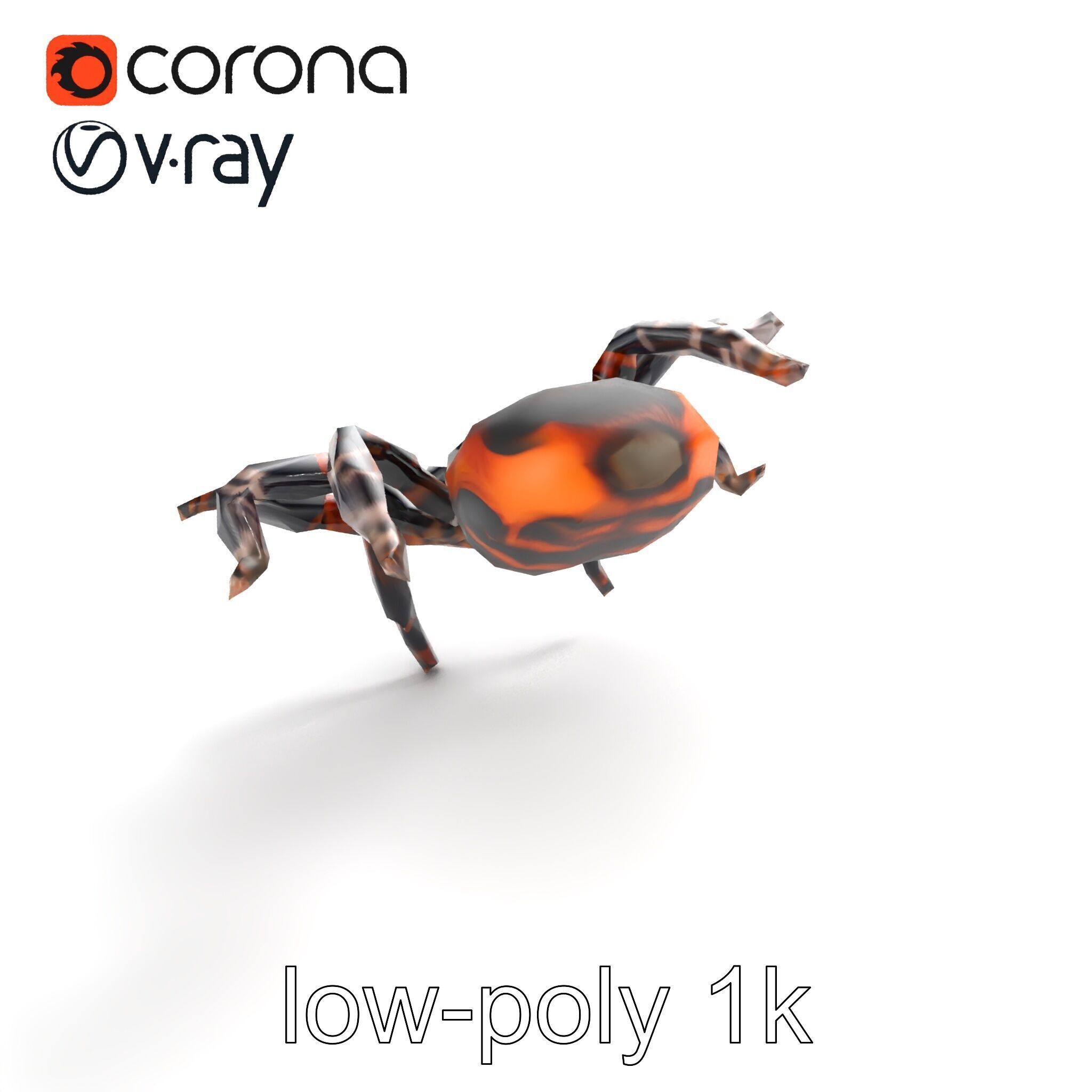 Realistic Tarantula Spider Model Pack Low-poly 3D model_9