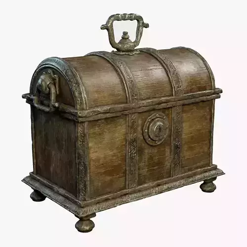 Ancient Treasure Chest PBR