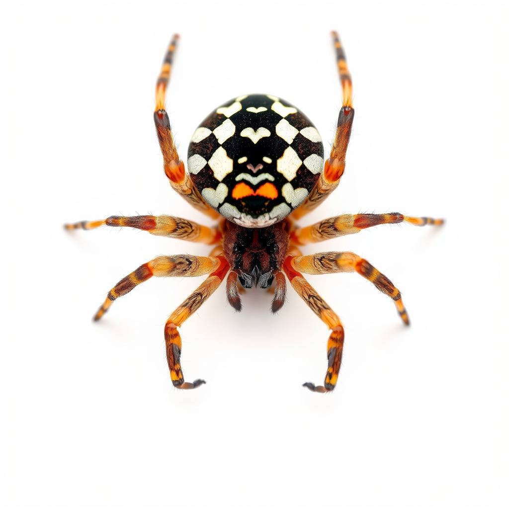 Orb-Weaver Spider Kaleidoscopic Colors model pack Low-poly 3D model_4