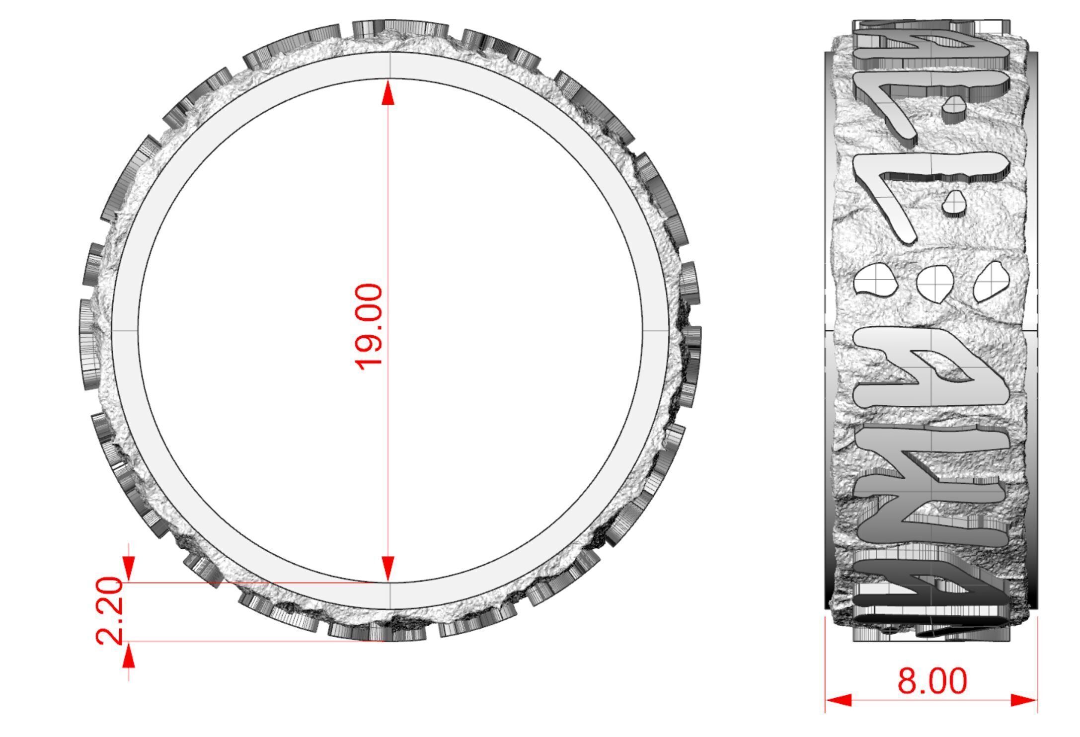 Ring Valhall Awaits Me 3D print model_8