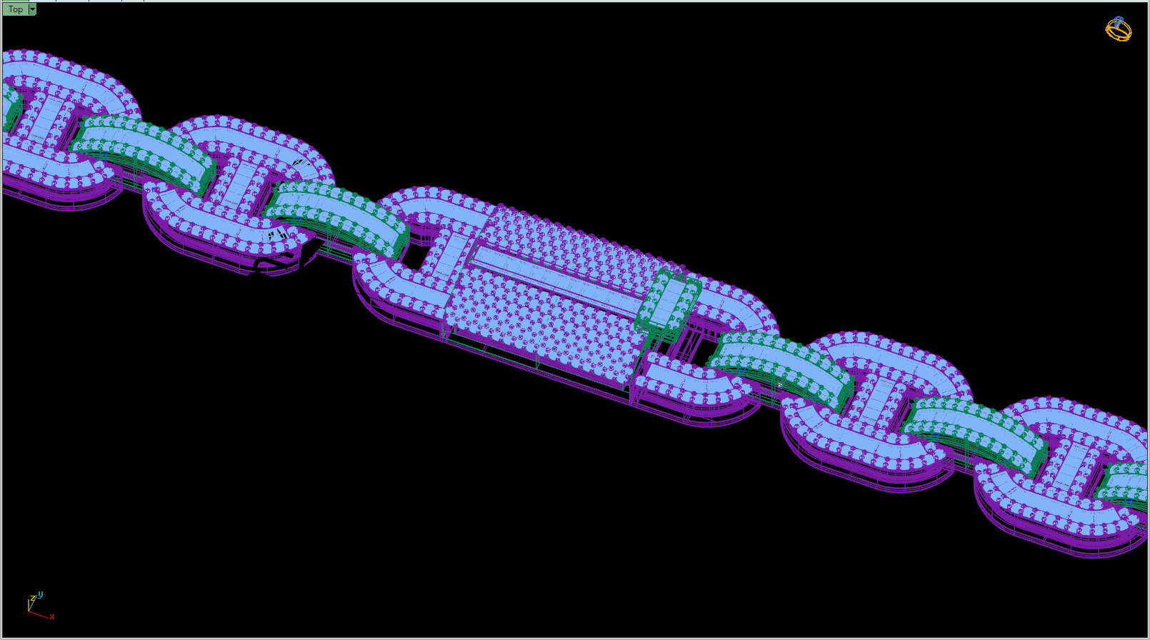 Custom Hermes Link Diamond Chain - Hermes Diamond Bracelet Link 3D print model_15