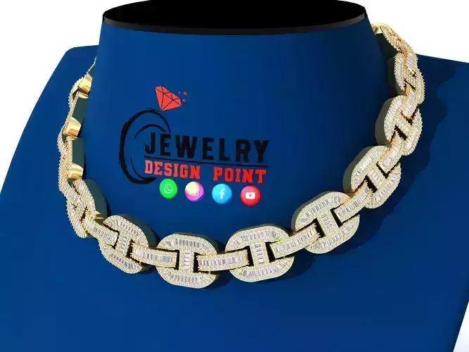 Custom Hermes Link Diamond Chain - Hermes Diamond Bracelet Link