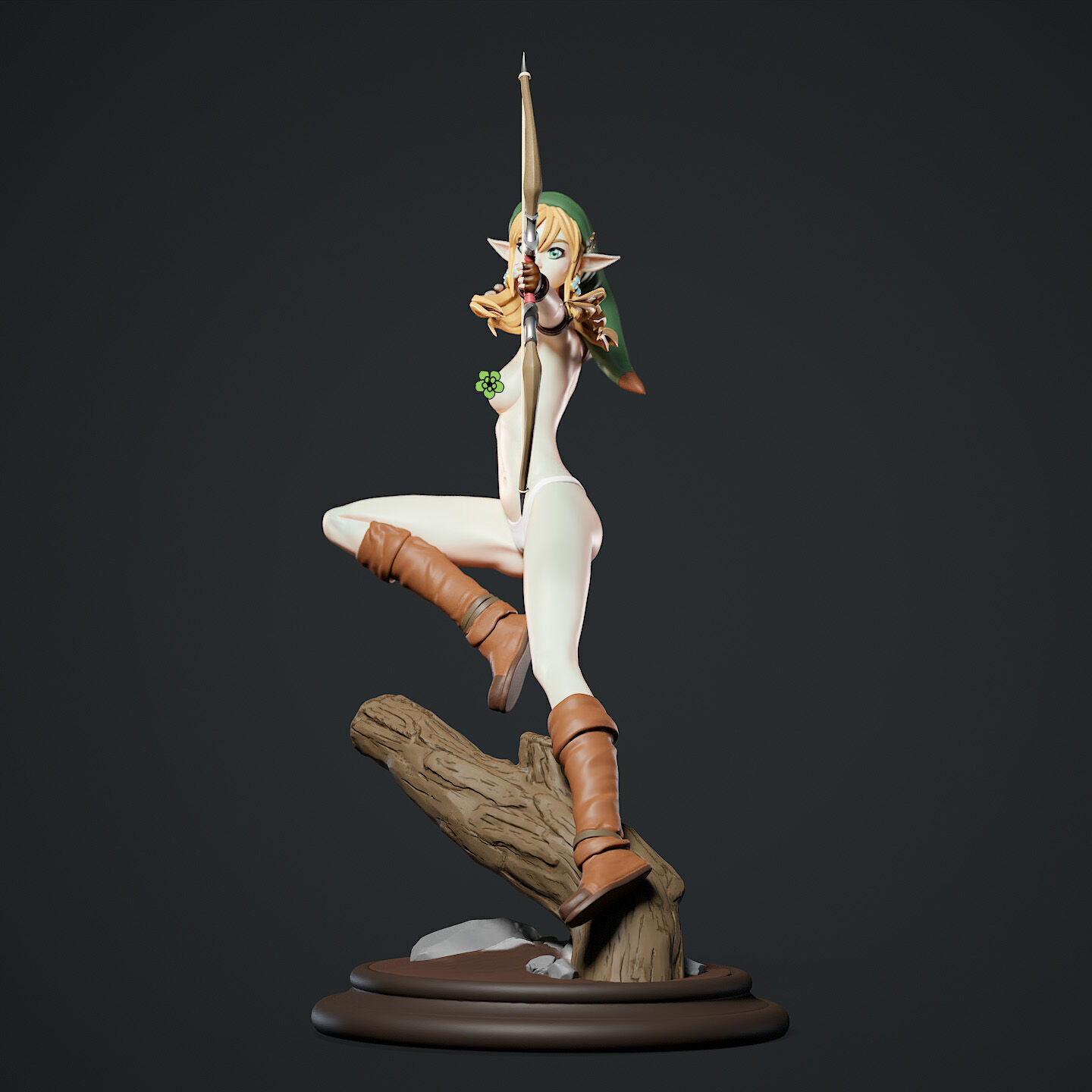 Saya Silent Arrow Shooting Pose 3D print model_6