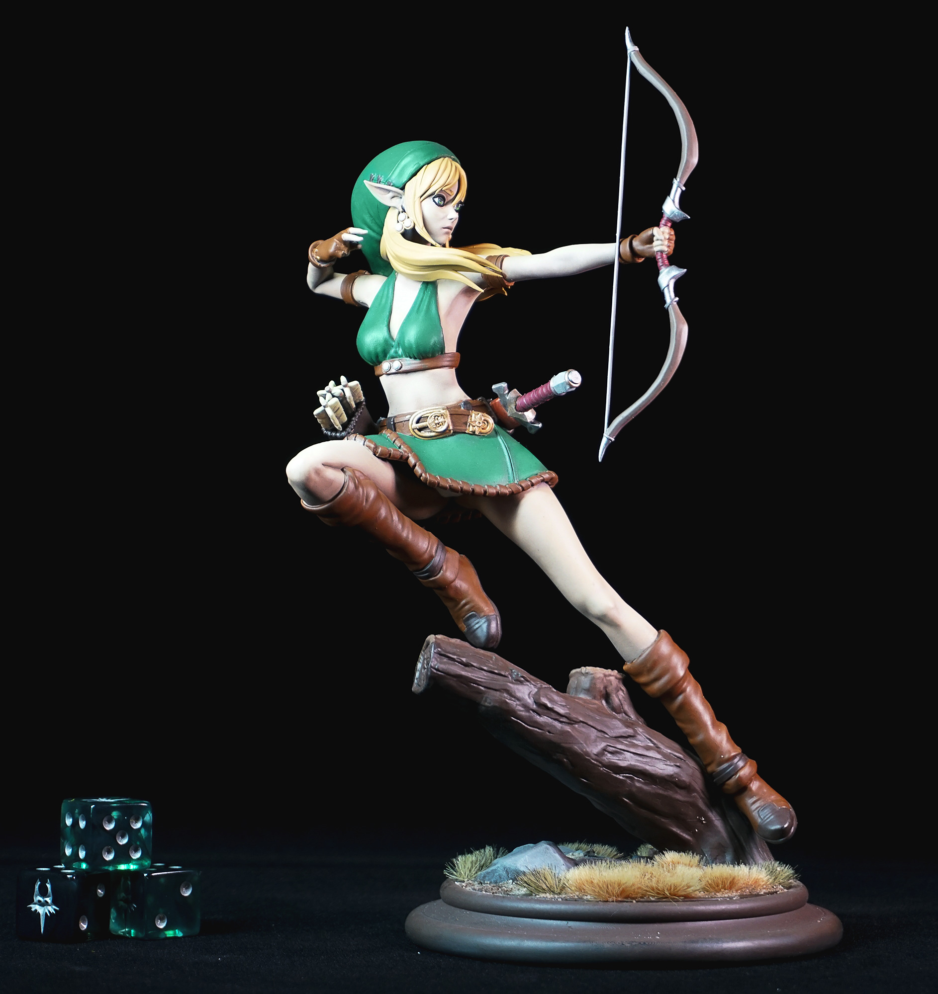 Saya Silent Arrow Shooting Pose 3D print model_12