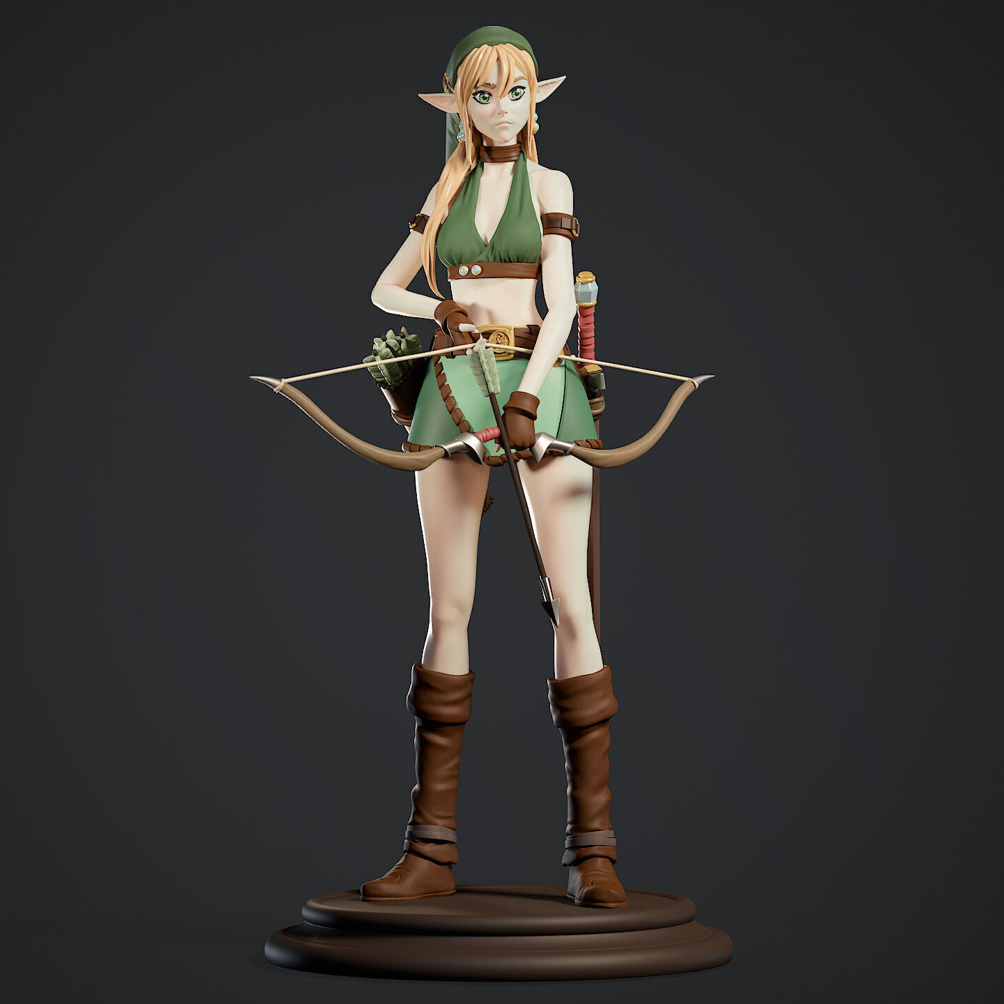 Saya Silent Arrow Standing Pose 3D print model_1