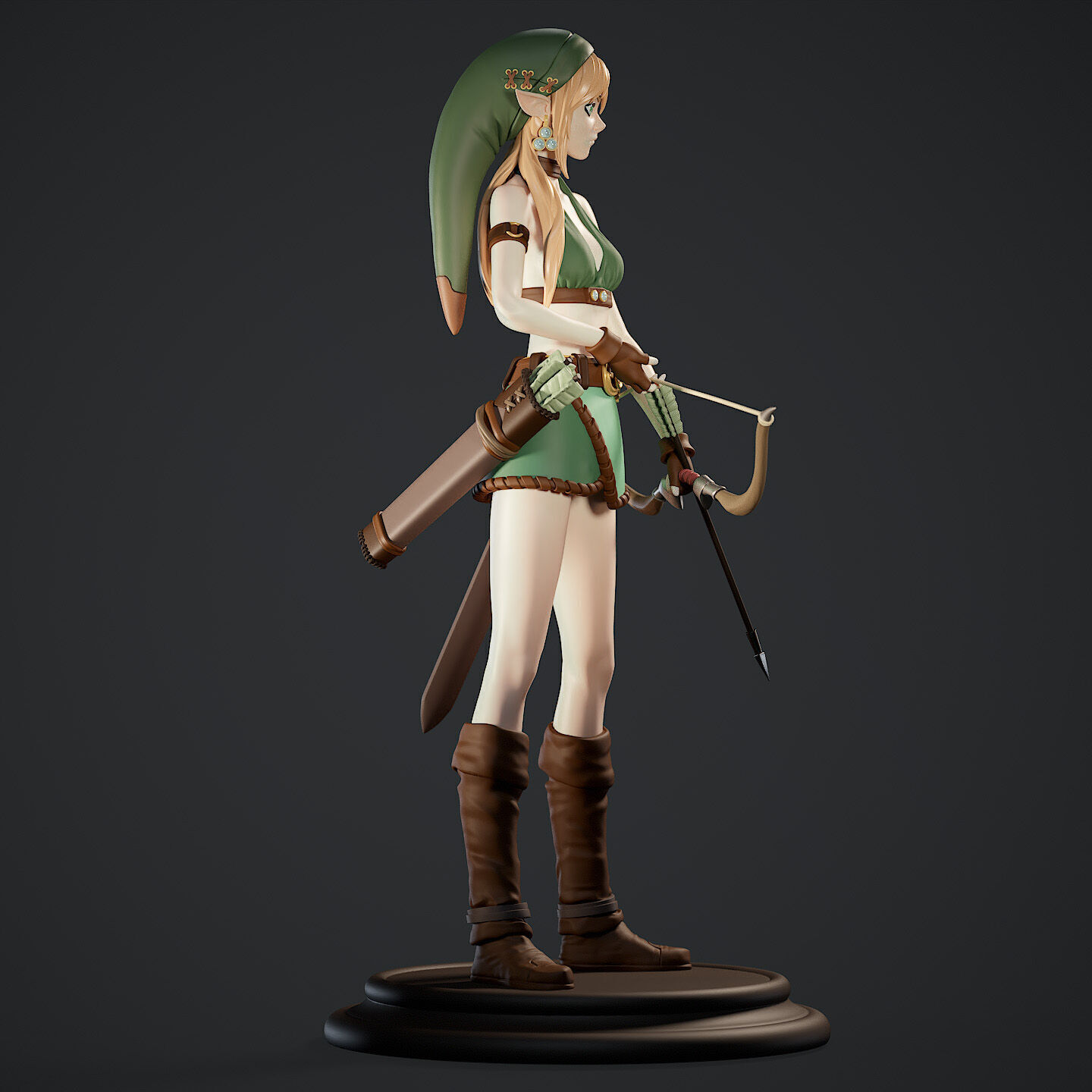 Saya Silent Arrow Standing Pose 3D print model_4
