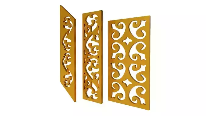 Gold Carving 1 3D model