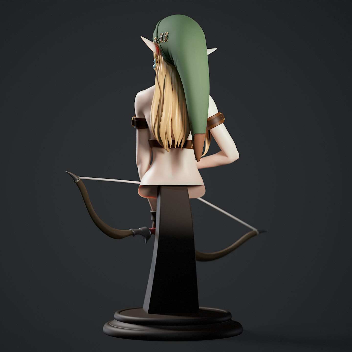 Saya Silent Arrow Bust 3D print model_3
